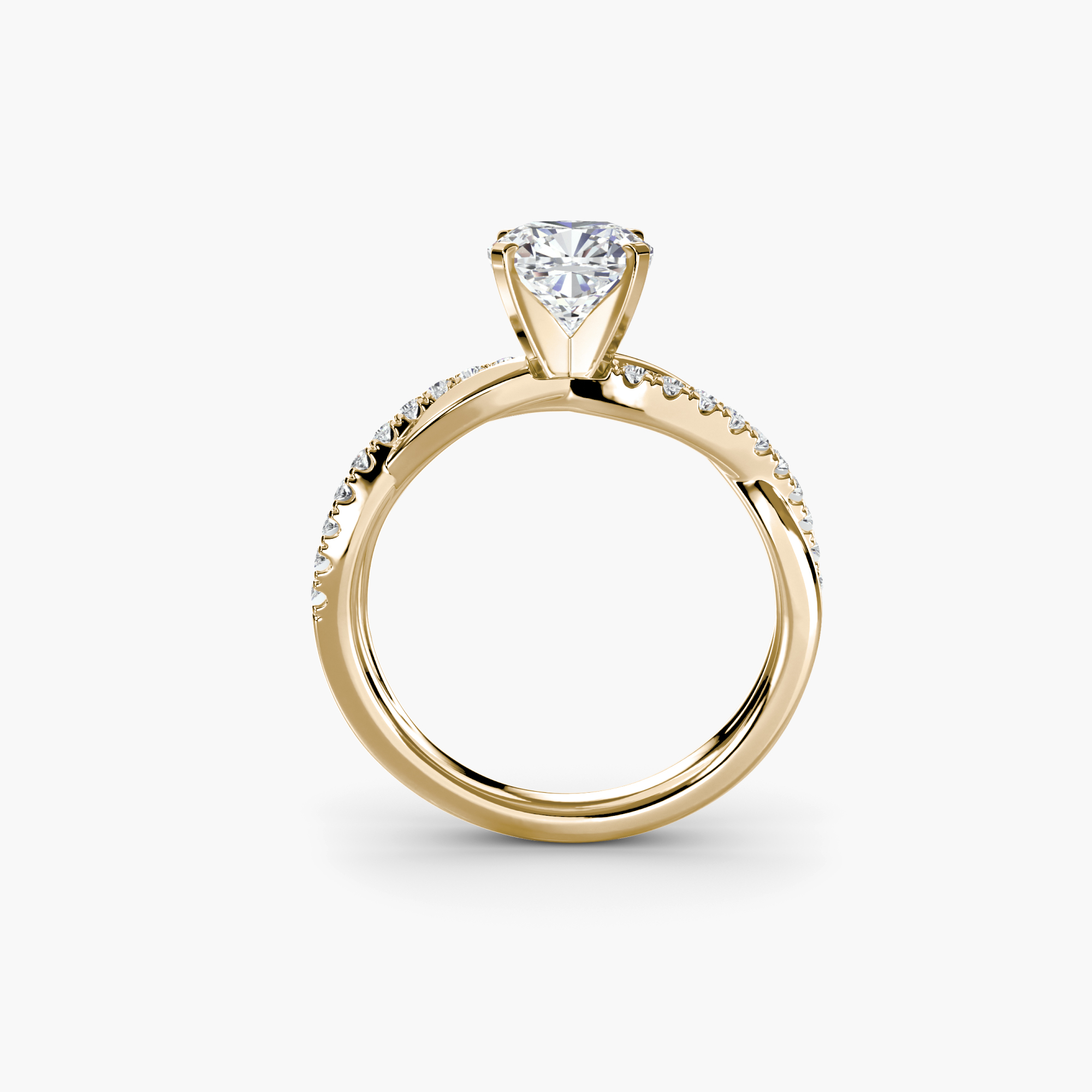 The Emerald Twist Pavé Ring — görsel 3