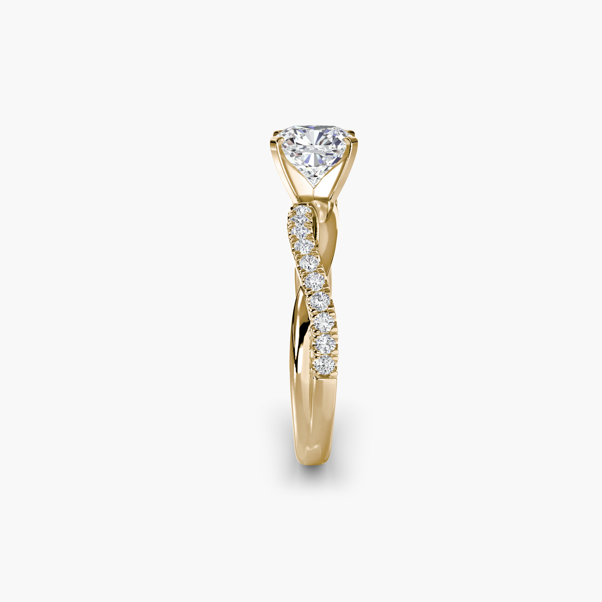 The Emerald Twist Pavé Ring — görsel 2