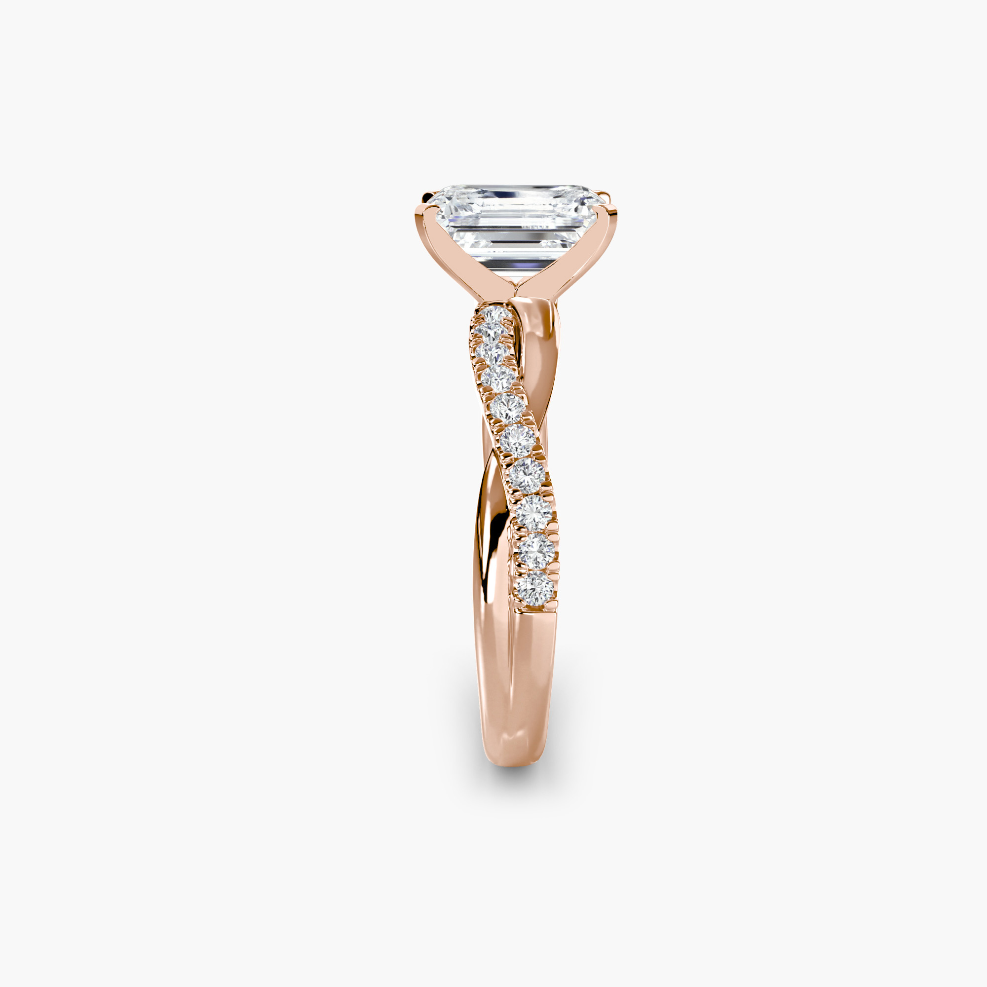 The Emerald Twist Pavé Ring — görsel 2
