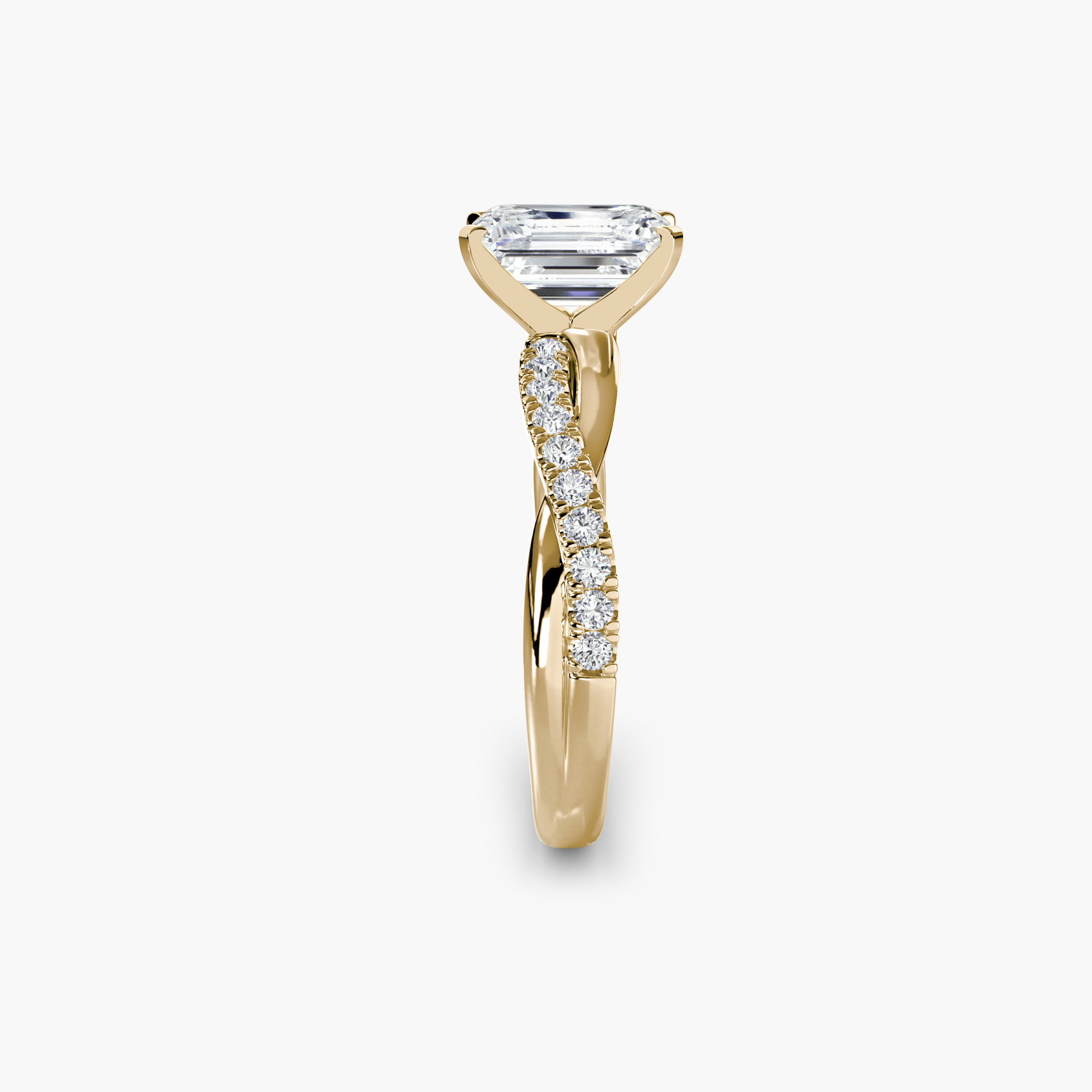 The Emerald Twist Pavé Ring — görsel 2