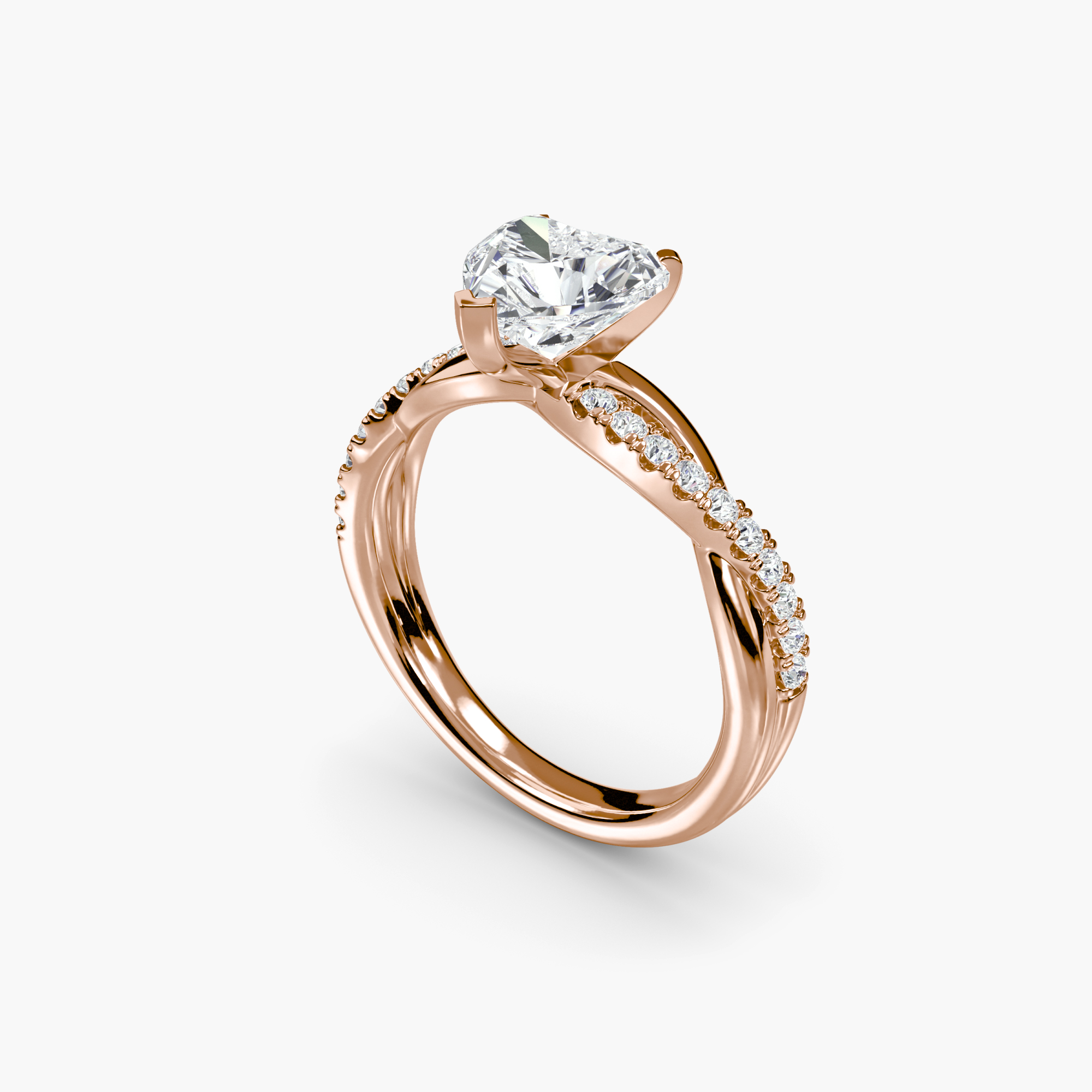 The Emerald Twist Pavé Ring — görsel 4