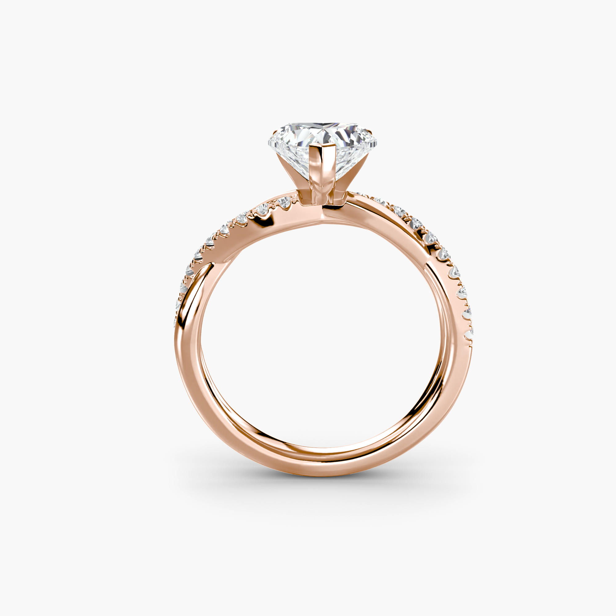 The Emerald Twist Pavé Ring — görsel 3