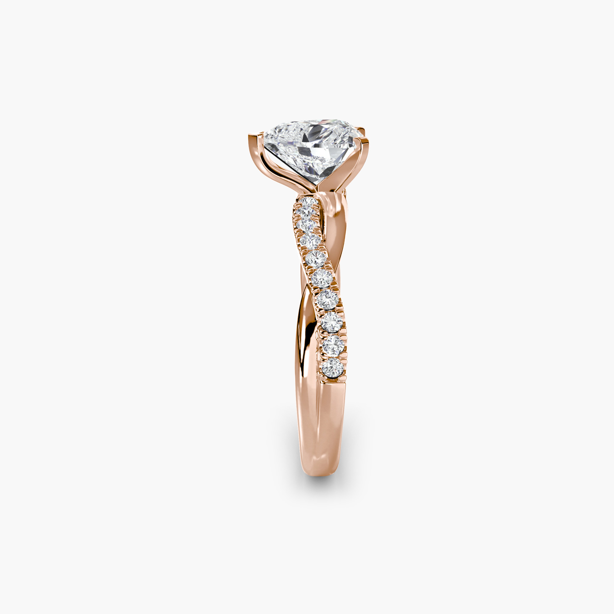 The Emerald Twist Pavé Ring — görsel 2