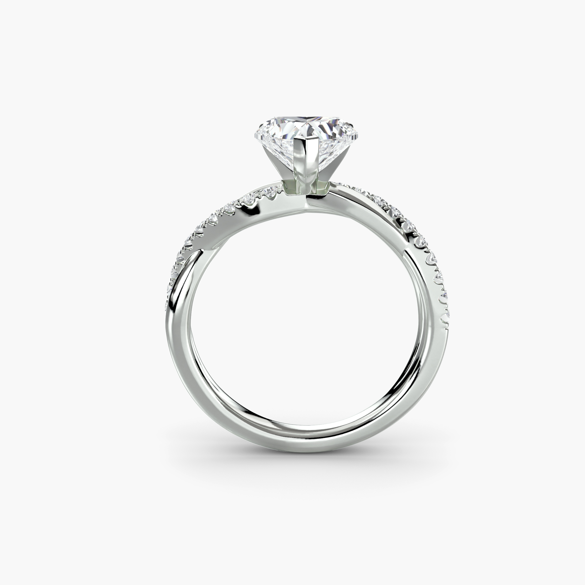 The Emerald Twist Pavé Ring — görsel 3