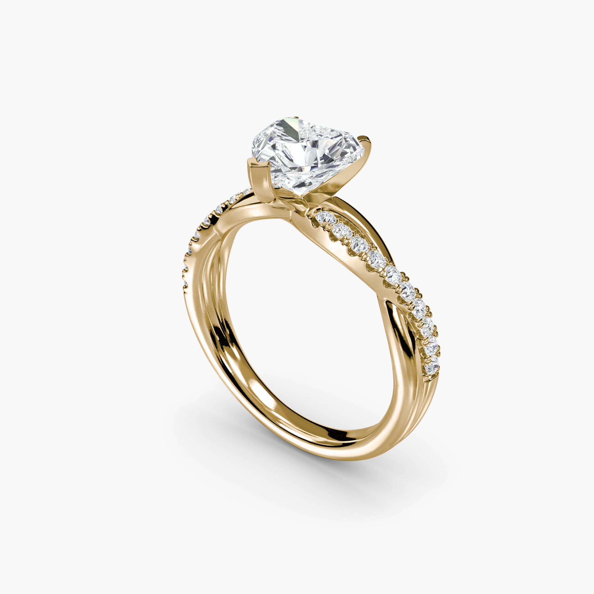The Emerald Twist Pavé Ring — görsel 4