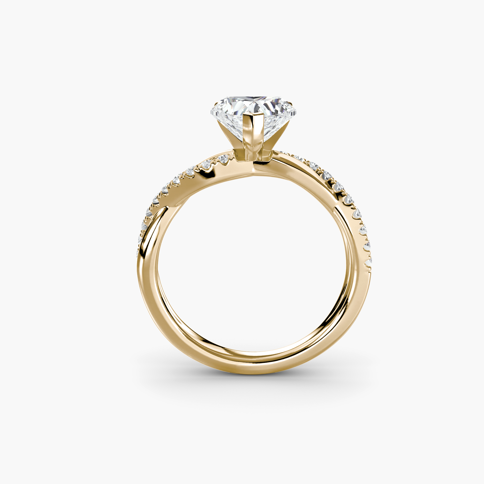 The Emerald Twist Pavé Ring — görsel 3
