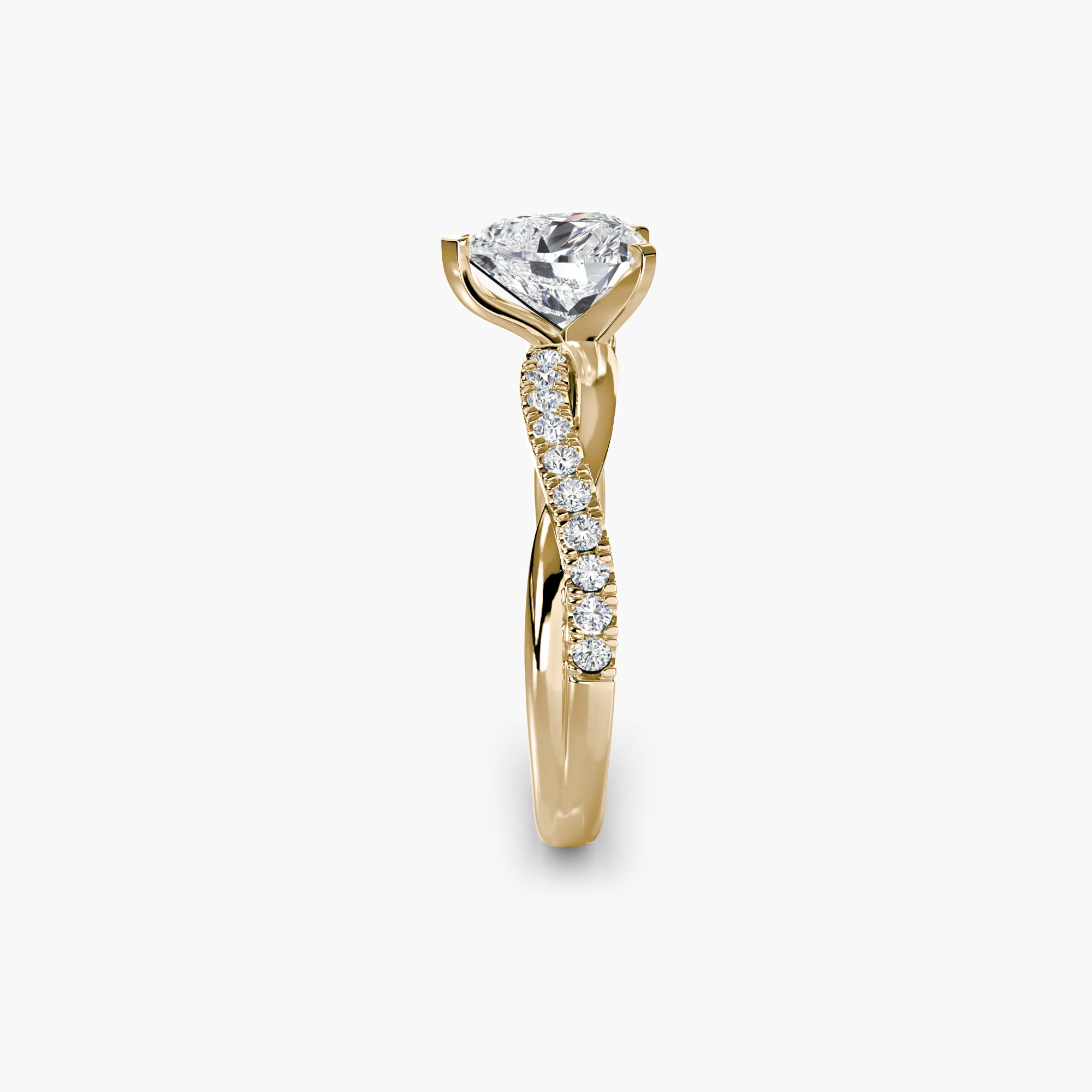 The Emerald Twist Pavé Ring — görsel 2