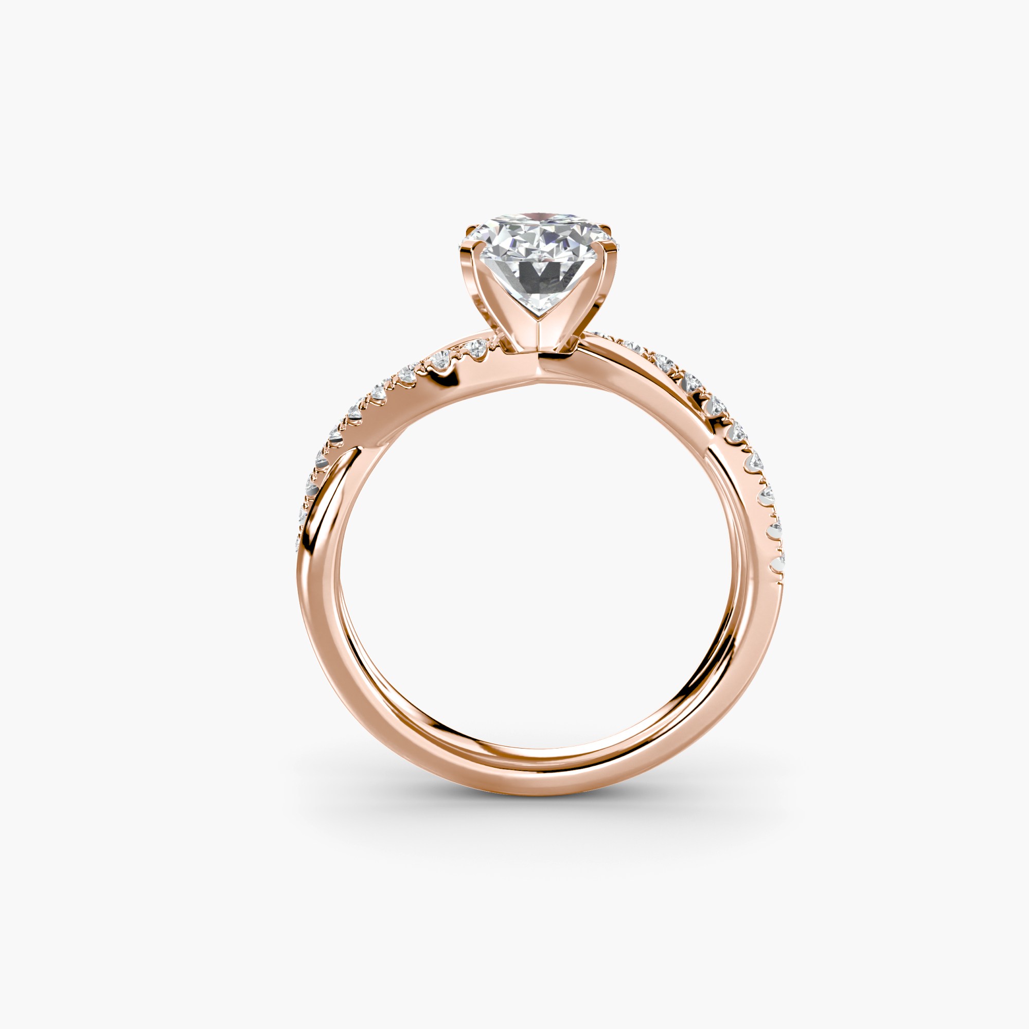 The Emerald Twist Pavé Ring — görsel 3