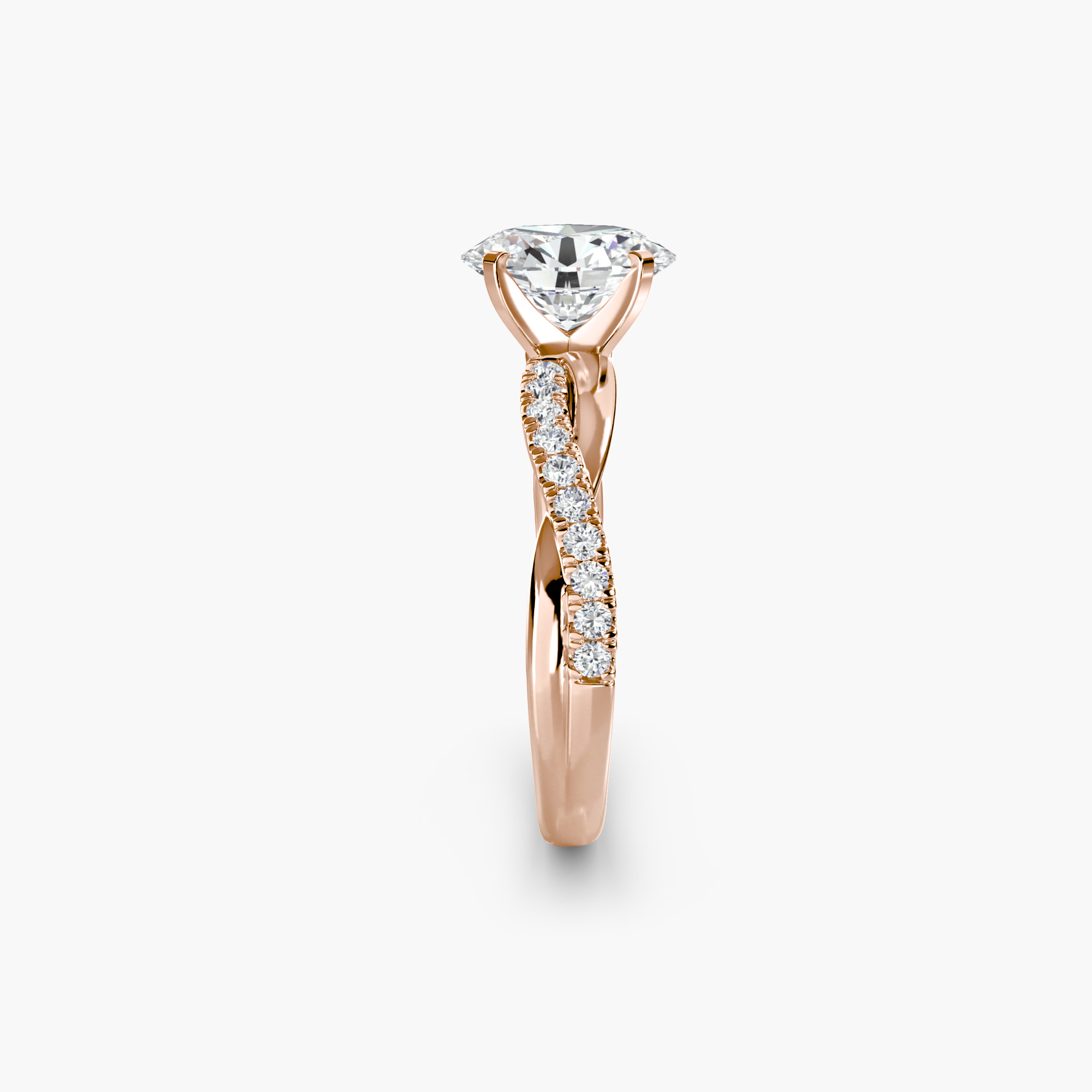 The Emerald Twist Pavé Ring — görsel 2