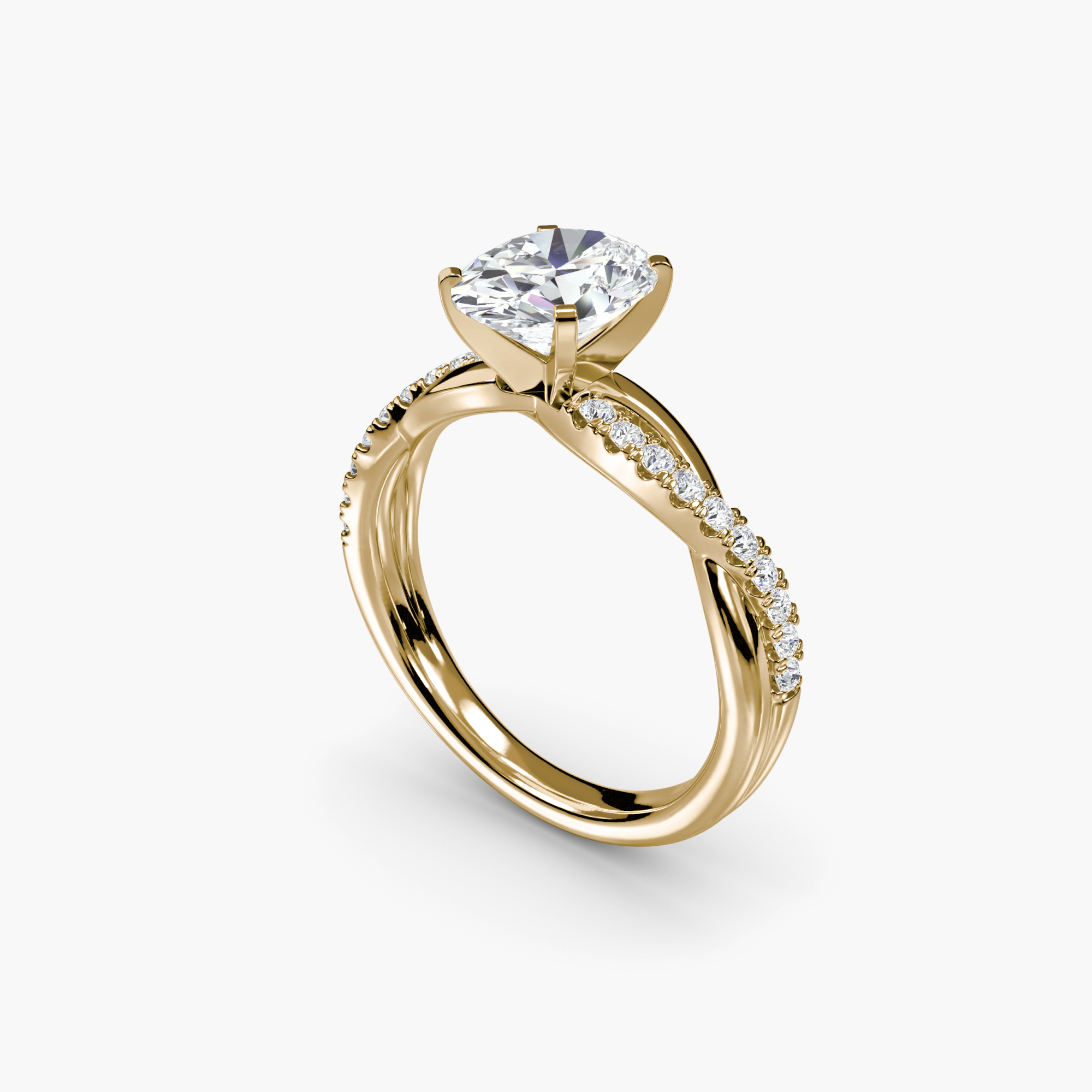 The Emerald Twist Pavé Ring — görsel 4