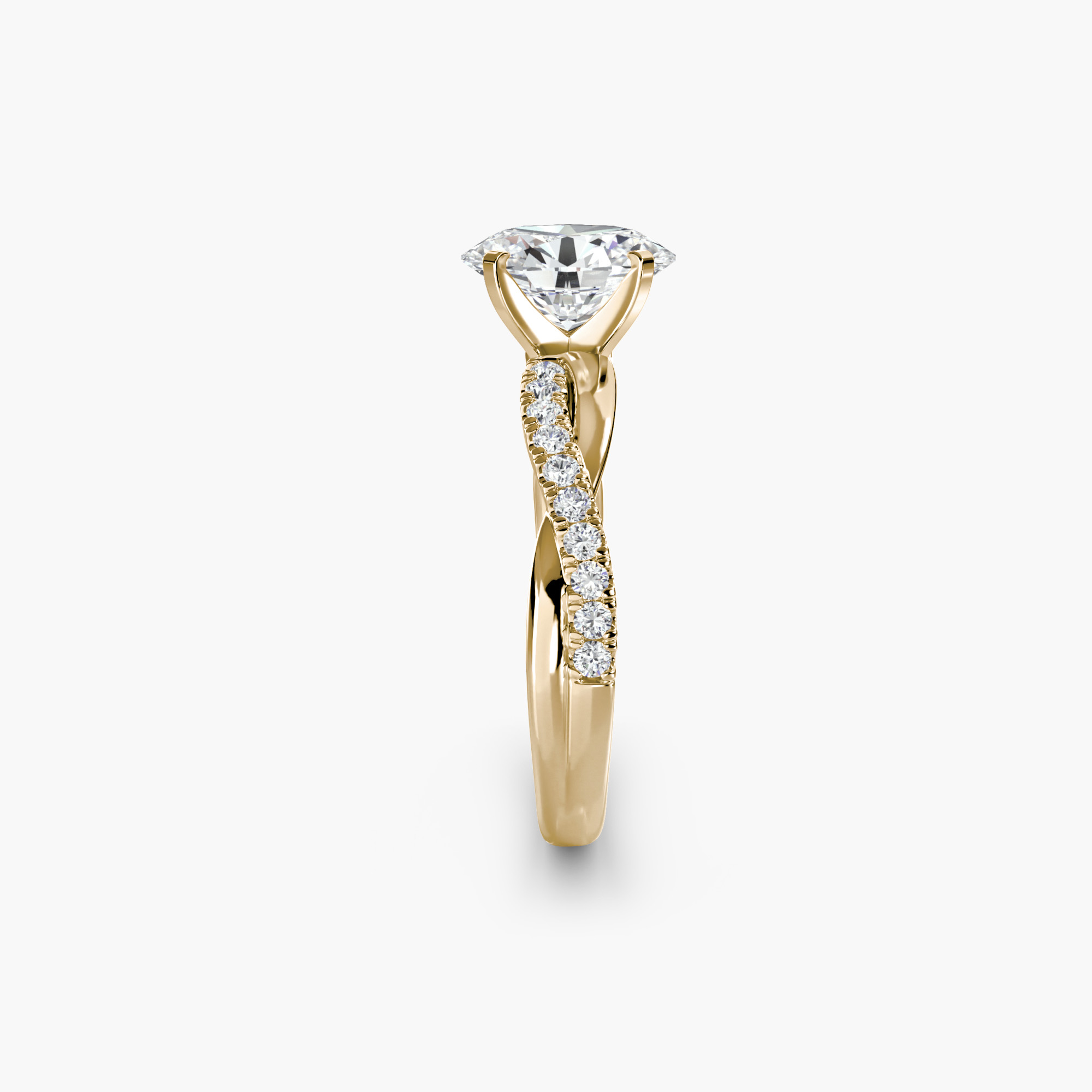 The Emerald Twist Pavé Ring — görsel 2
