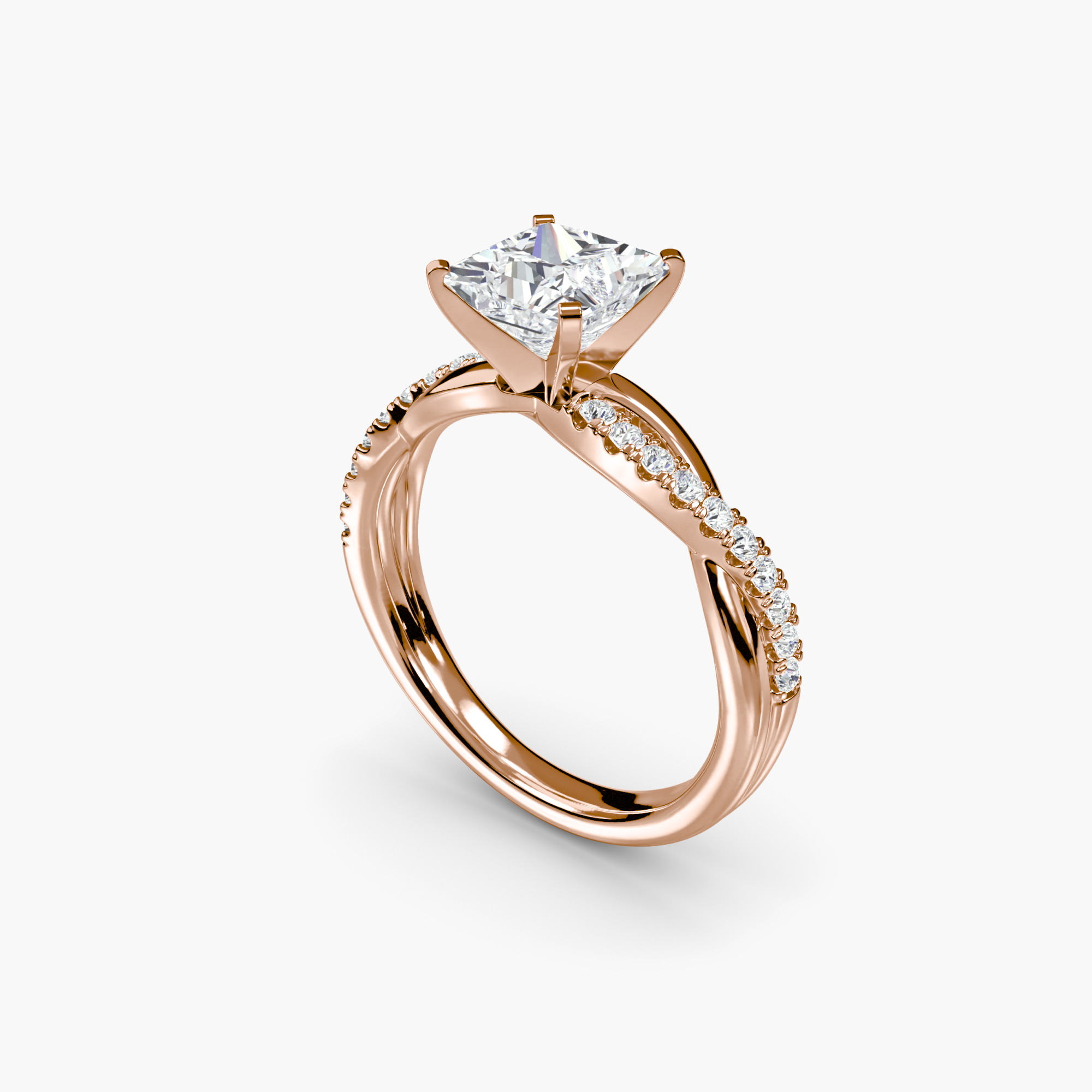 The Emerald Twist Pavé Ring — görsel 4