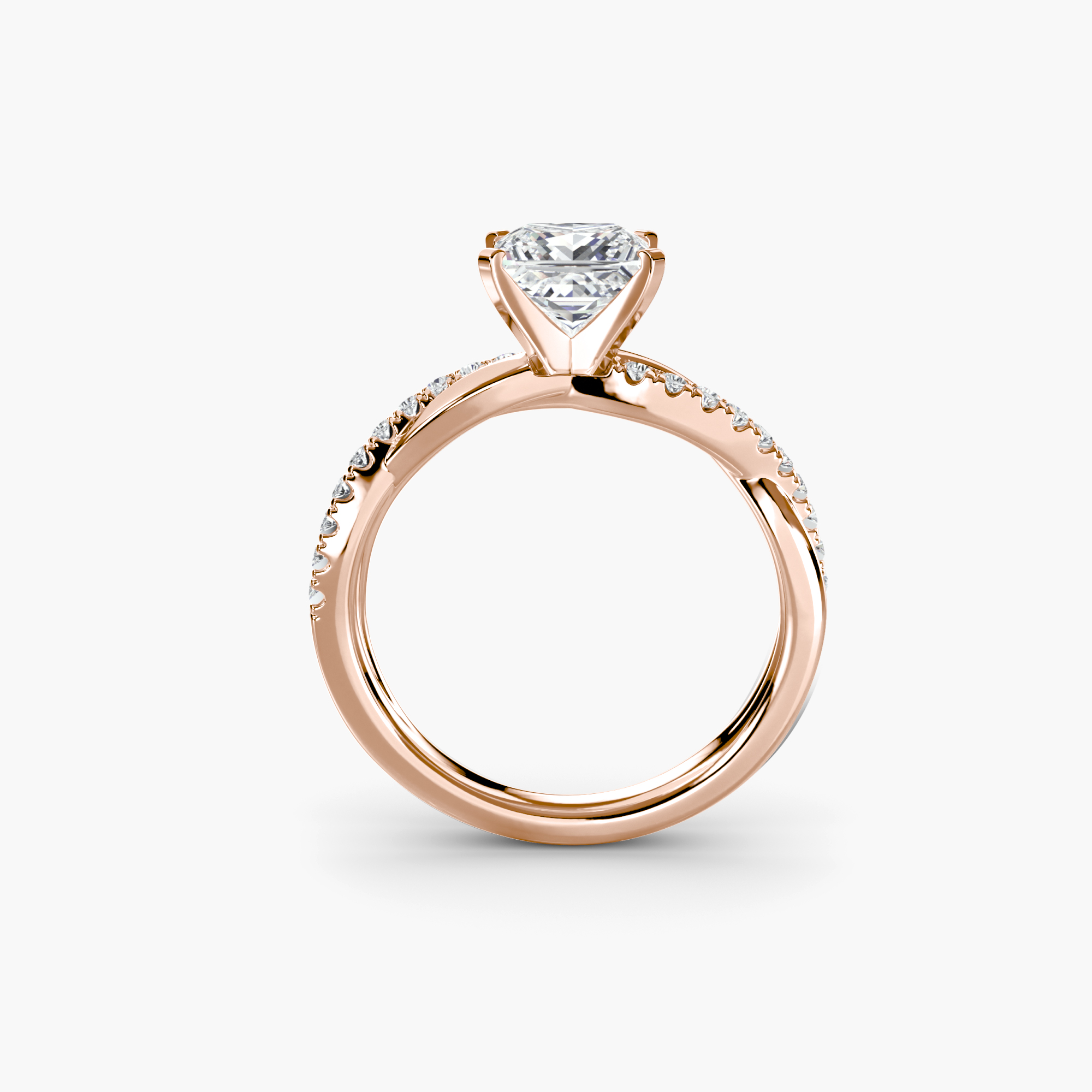 The Emerald Twist Pavé Ring — görsel 3