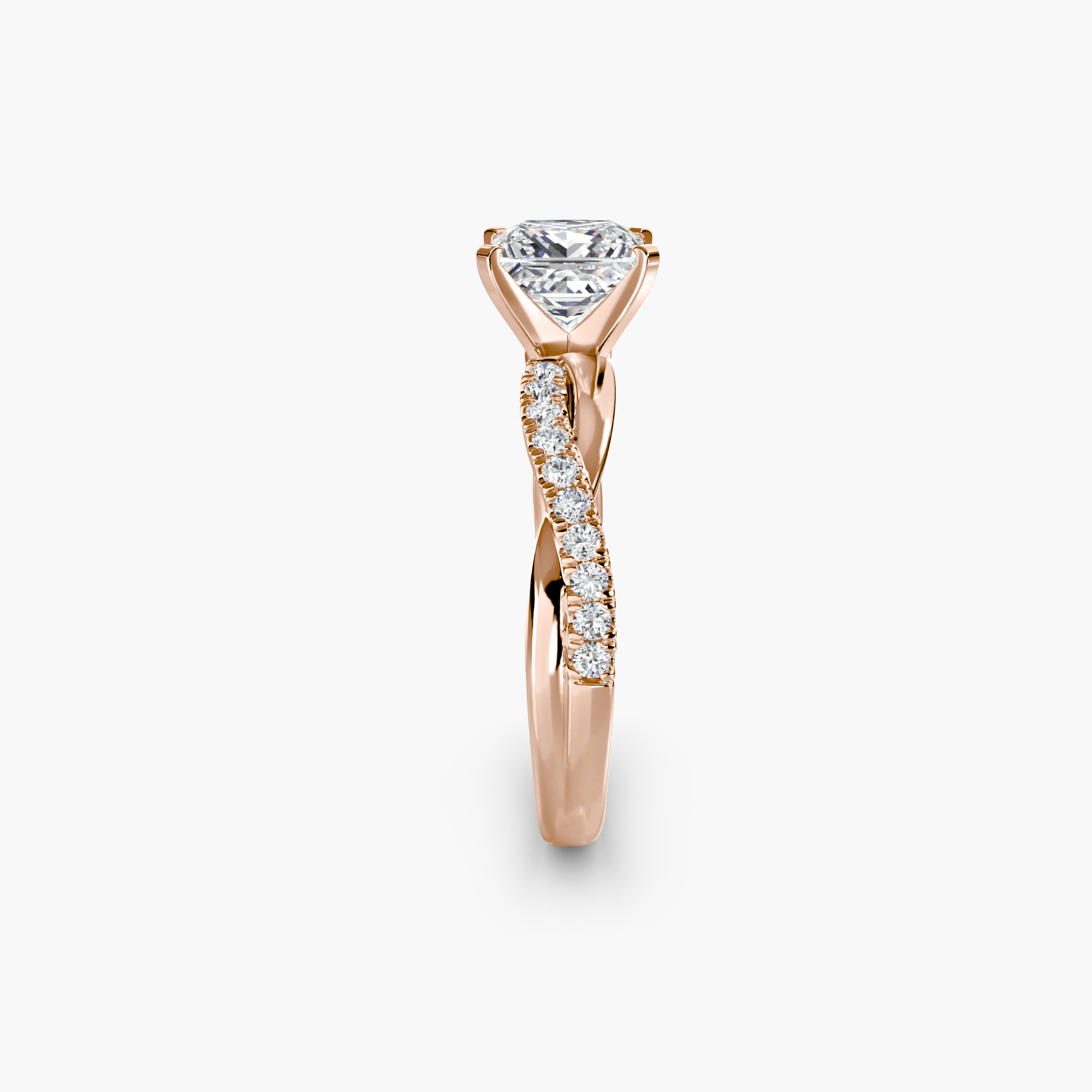 The Emerald Twist Pavé Ring — görsel 2