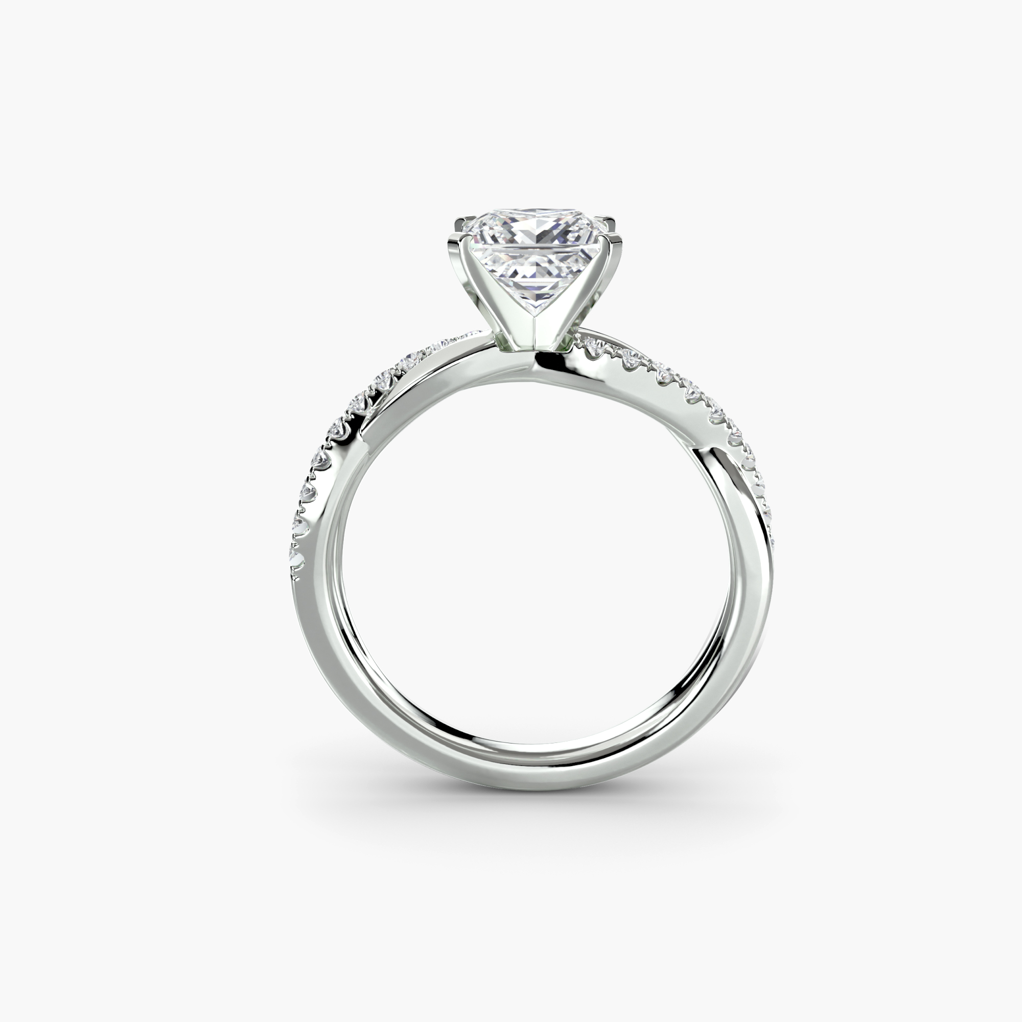 The Emerald Twist Pavé Ring — görsel 4
