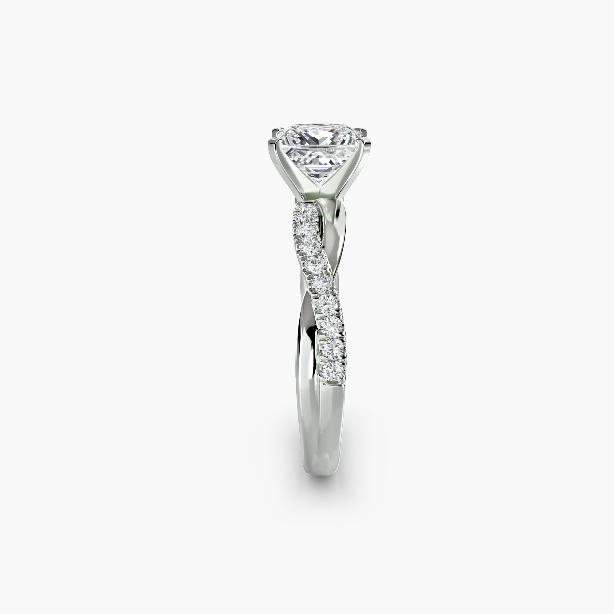 The Emerald Twist Pavé Ring — görsel 3