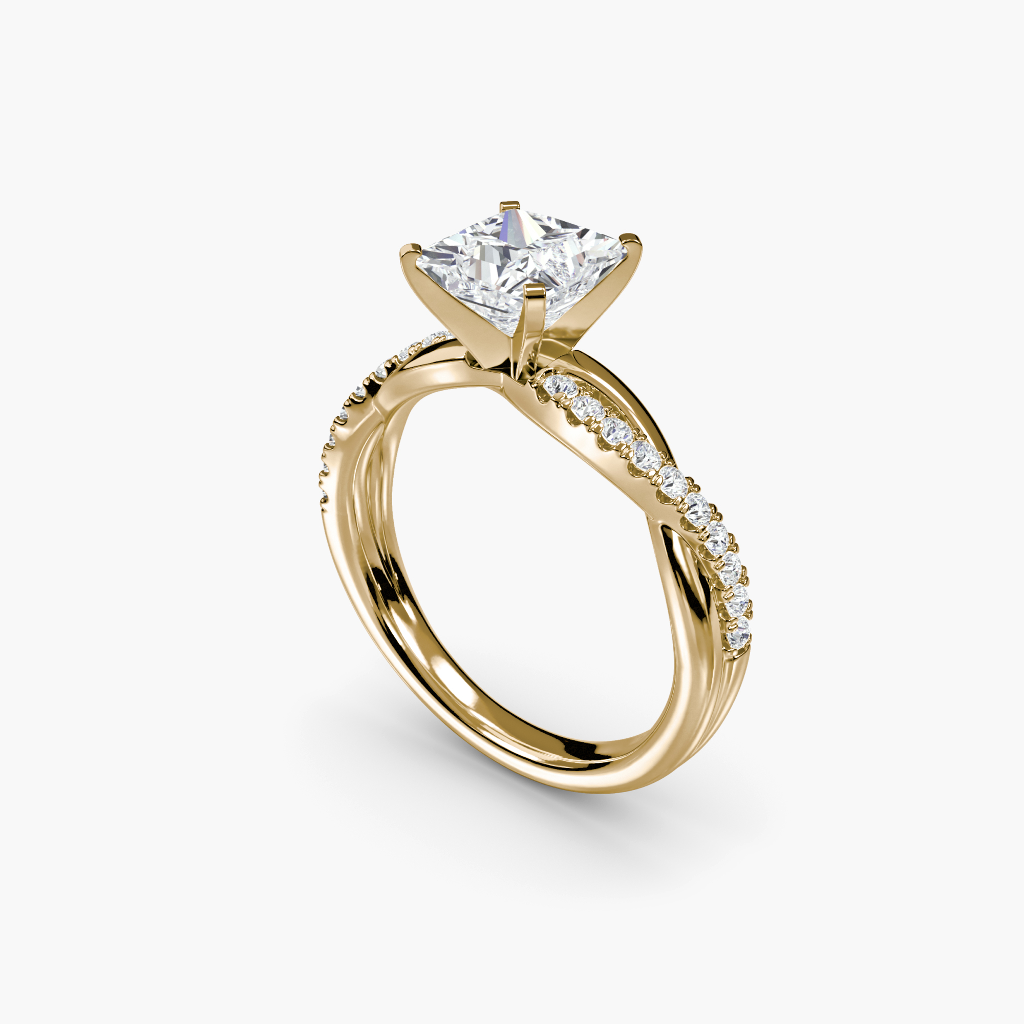 The Emerald Twist Pavé Ring — görsel 4