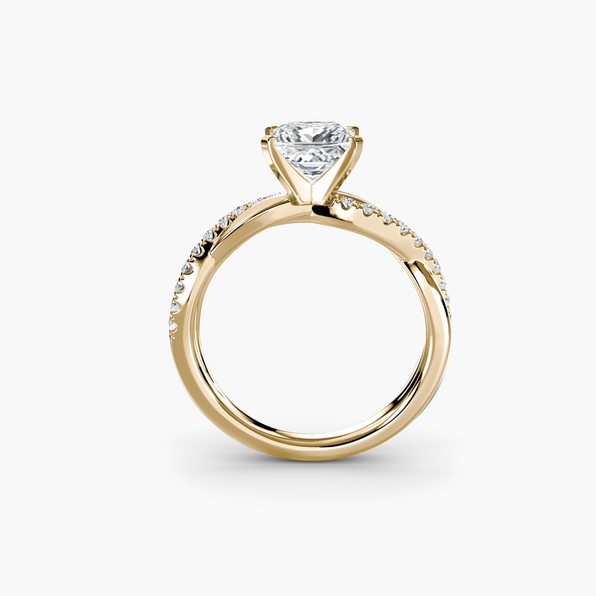 The Emerald Twist Pavé Ring — görsel 3