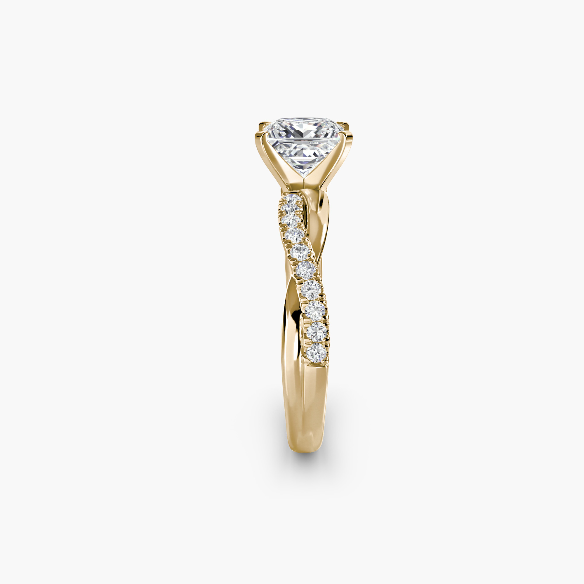 The Emerald Twist Pavé Ring — görsel 2