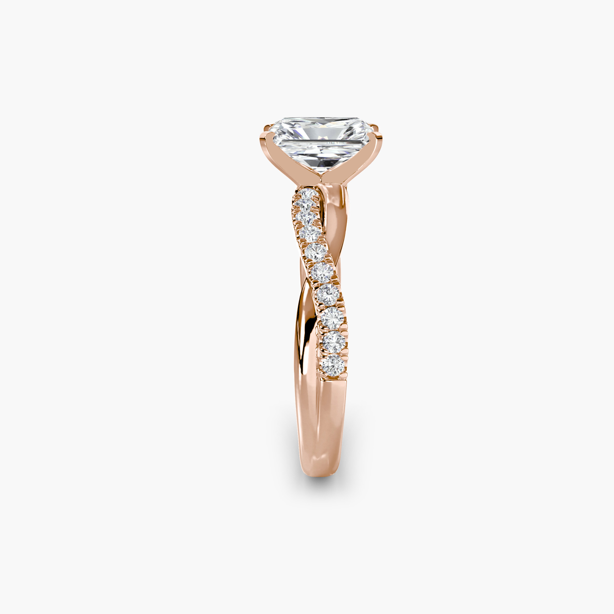The Emerald Twist Pavé Ring — görsel 2
