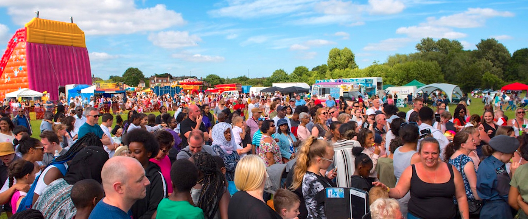 Families at an event in London Borough of Merton