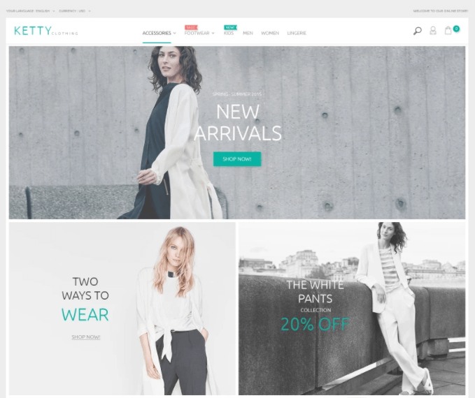 Clothing Store - WordPress theme