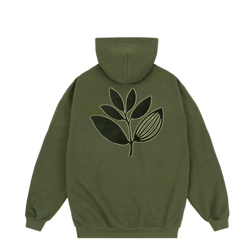 CORD PLANT HOODIE - GREEN
