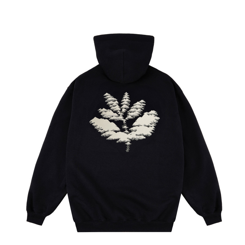 MOUNTAINS HOODIE - BLACK