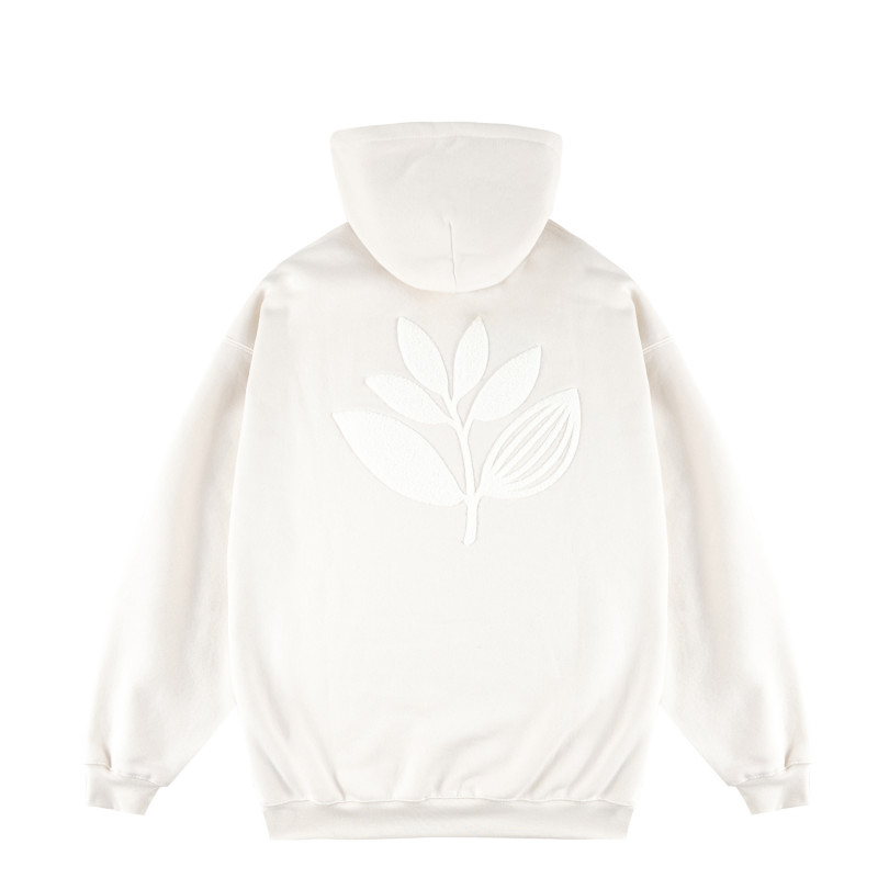 TERRY PLANT HOODIE - NATURAL