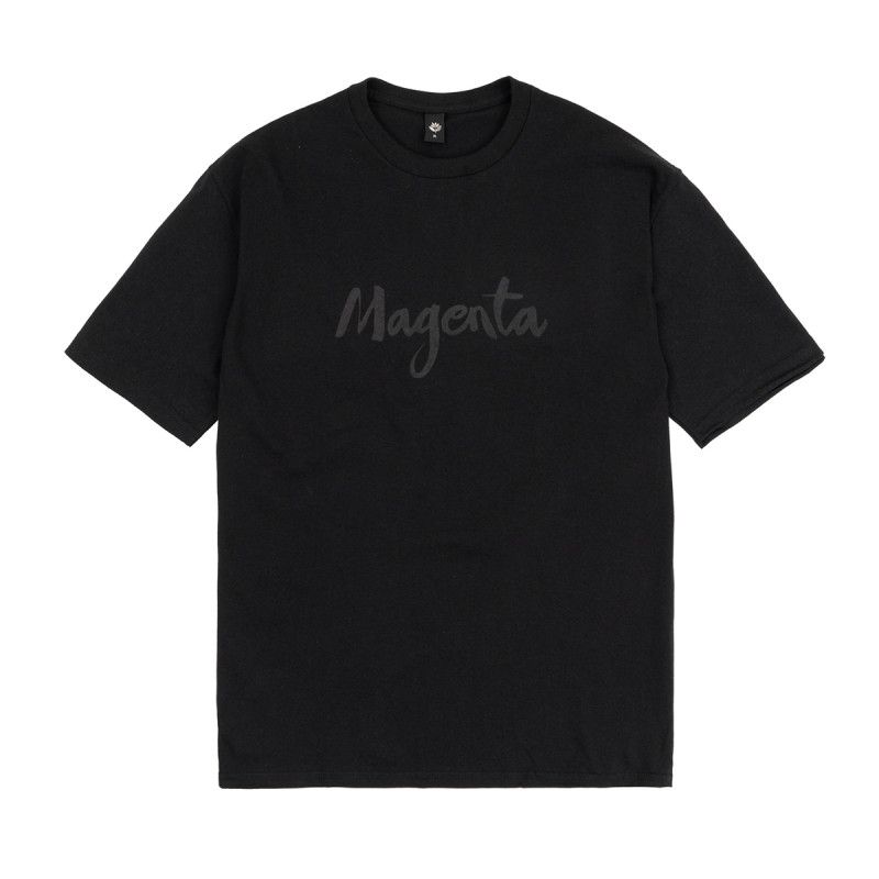 SCRIPT TEE - BLACK