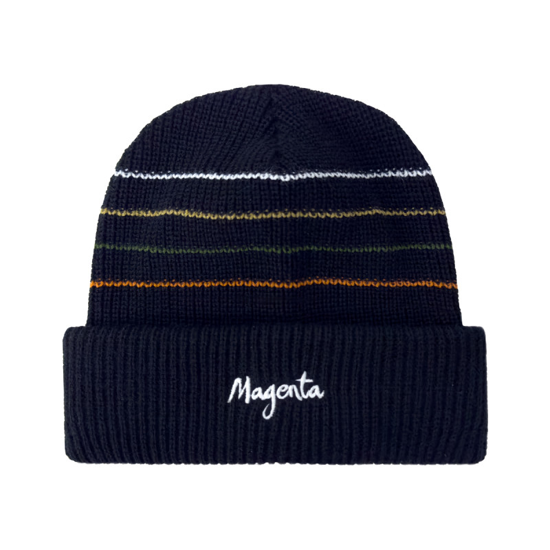 LINES BEANIE - BLACK