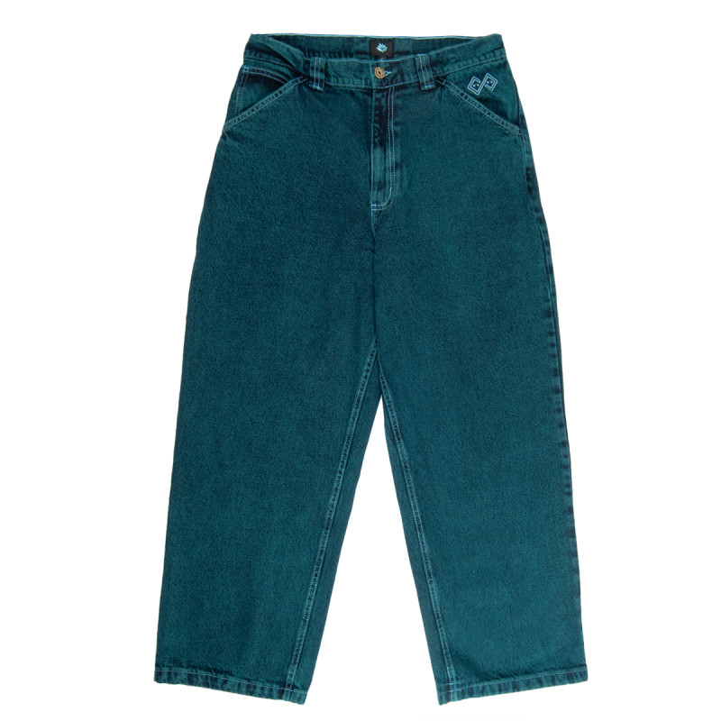LEDGE DENIM PANTS - TEAL