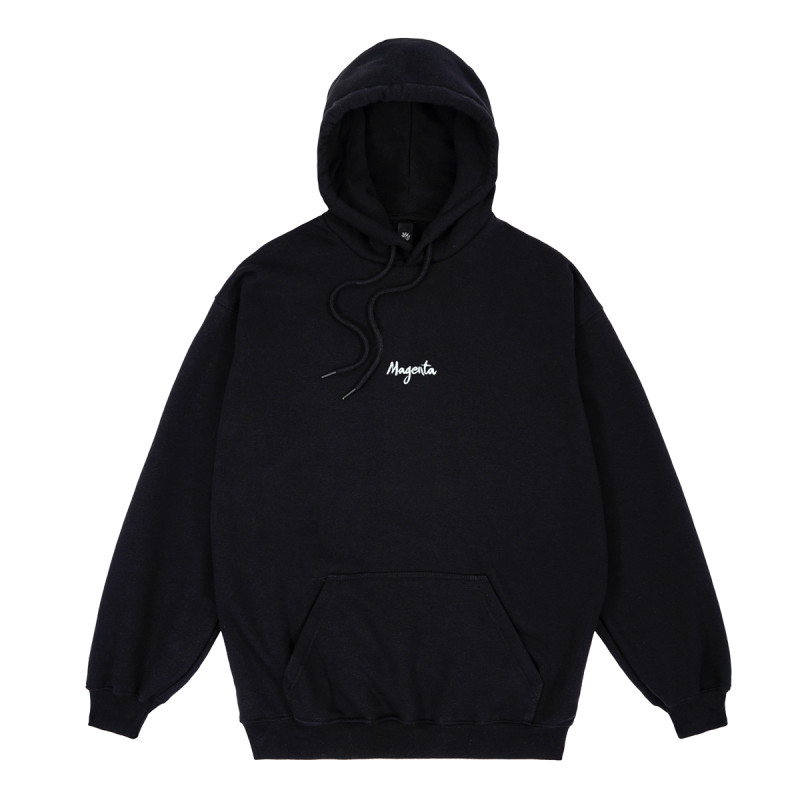 SCRIPT HOODIE - BLACK