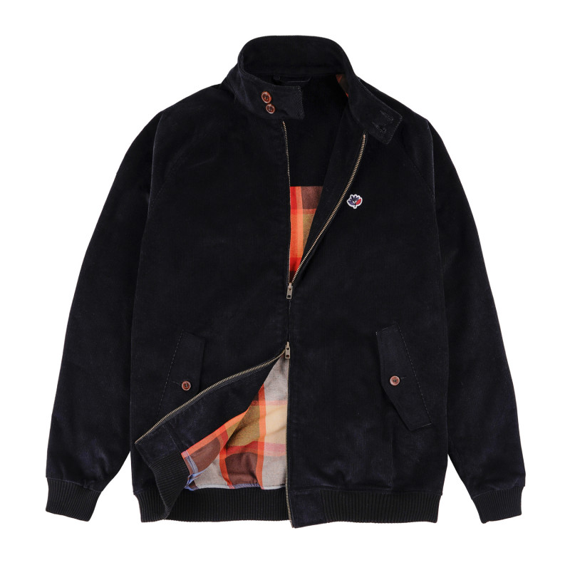 HARRINGTON CORDUROY JACKET - BLACK