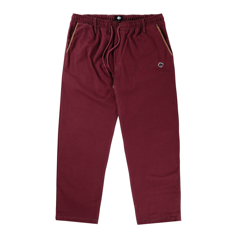 LOOSE PANTS 2 TONE - BURGUNDY