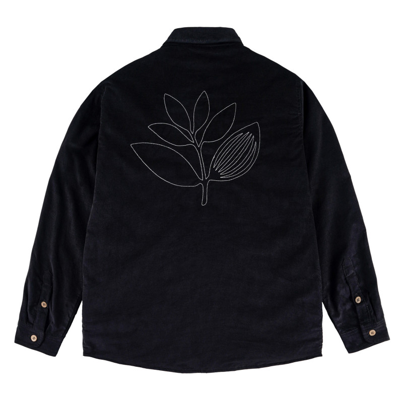 ROVER CORD OVERSHIRT - BLACK