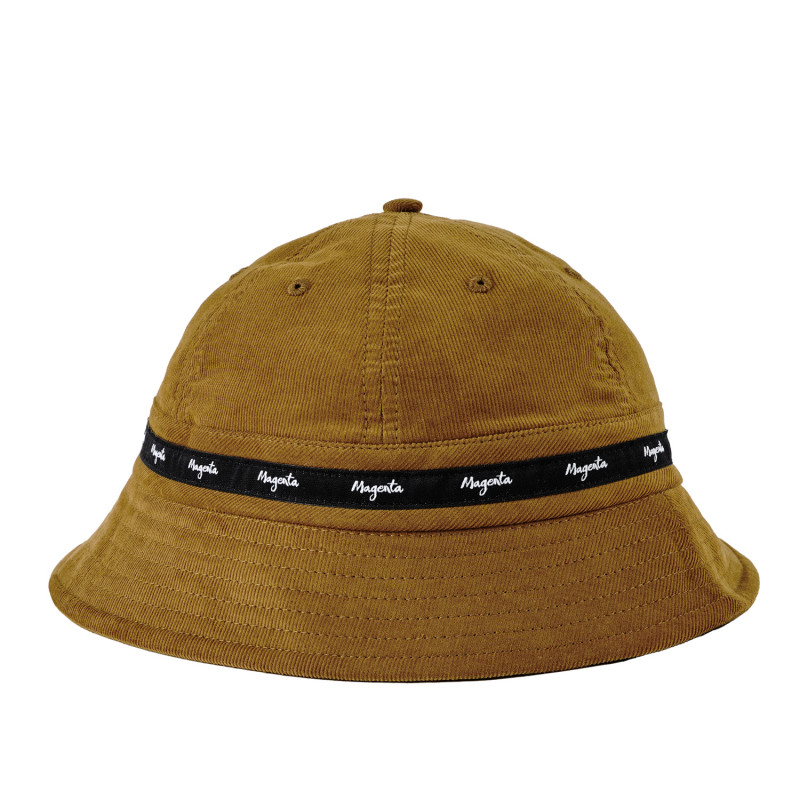 SCRIPT CORD BUCKET HAT - BROWN