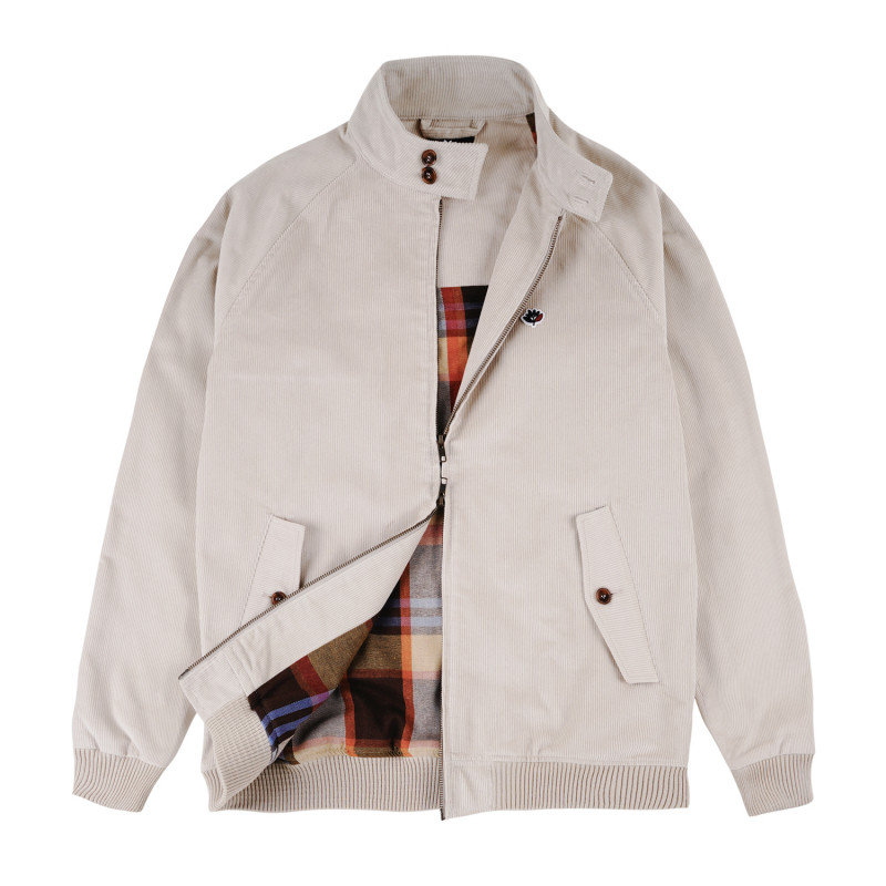 HARRINGTON CORDUROY JACKET - CEMENT