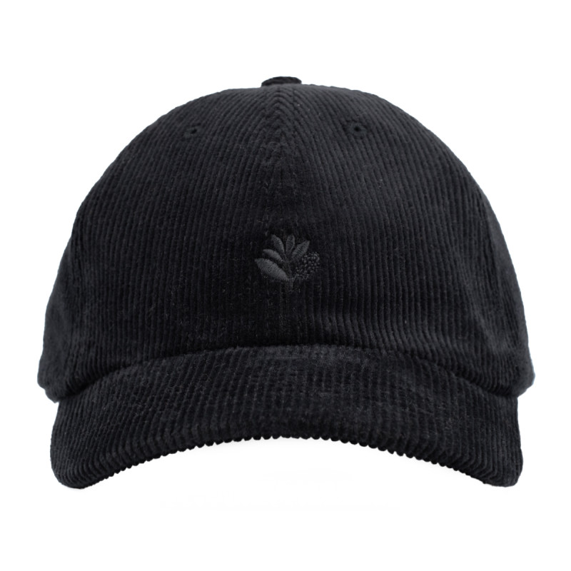 TONAL CORD DAD HAT - BLACK