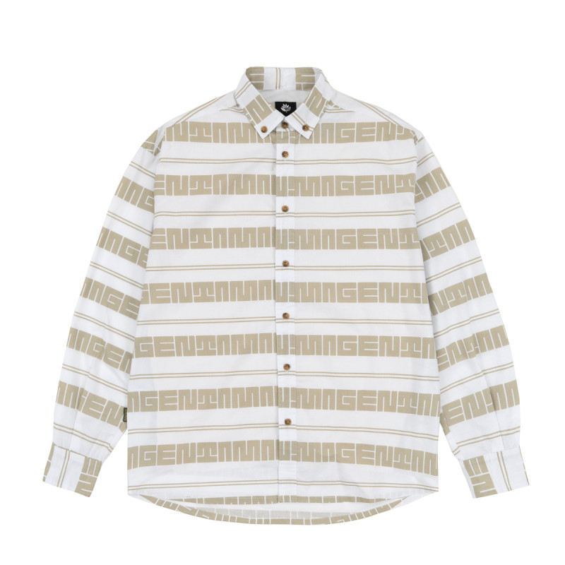 MAZE STRIPE SHIRT - WHITE