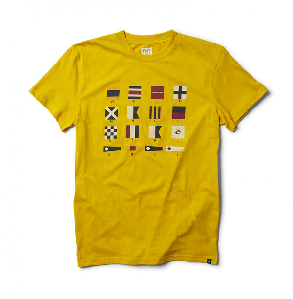 MAGENTA x DCSHOECO - FLAGS TEE - YELLOW