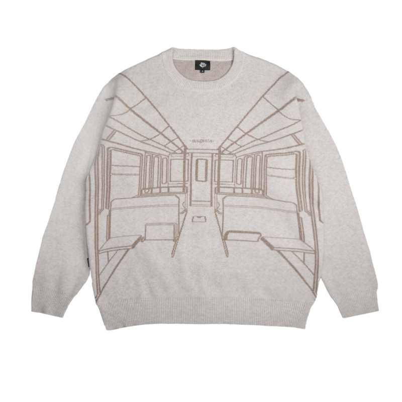 METRO KNIT CREWNECK - NATURAL