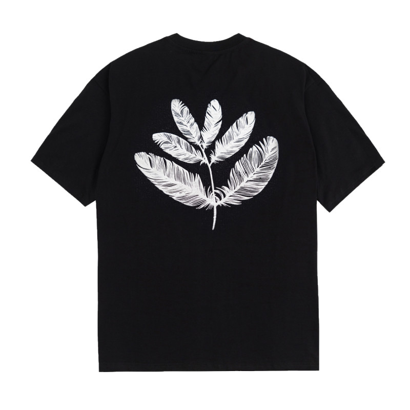 FEATHER TEE - BLACK