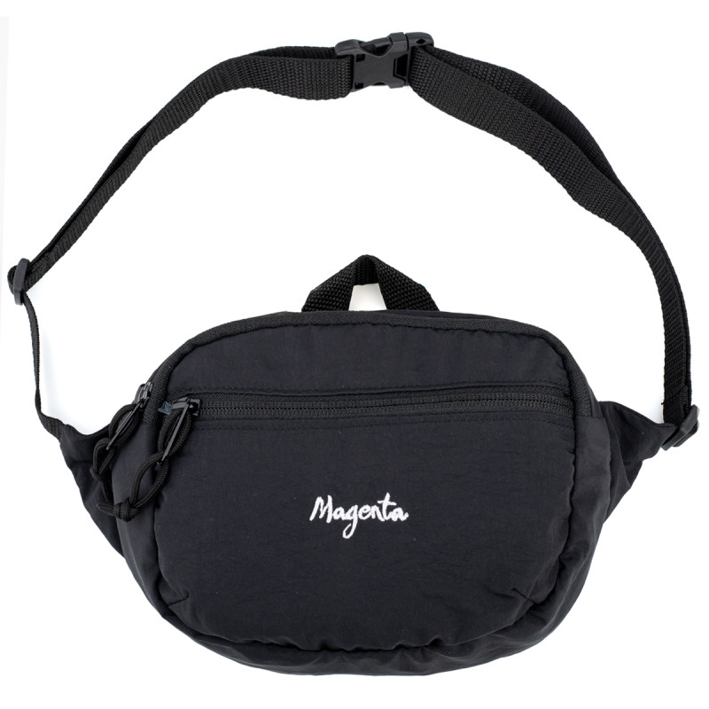 SCRIPT BANANA BAG - BLACK