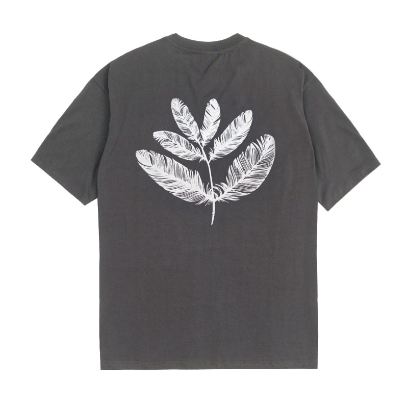 FEATHER TEE - CHARCOAL