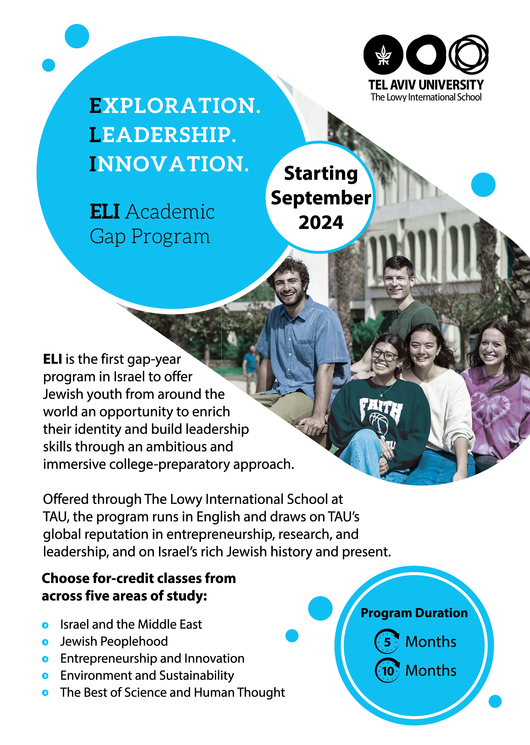 Tel Aviv University - ELI Gap Program