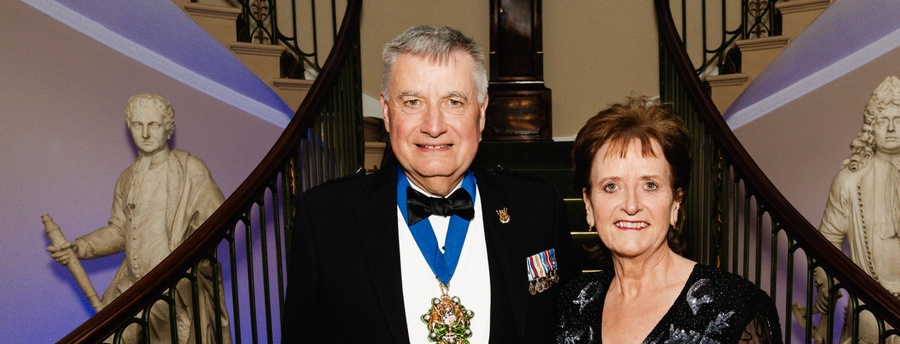 Commodore Duncan Lamb CMMar FNI and Dr Catriona Lamb