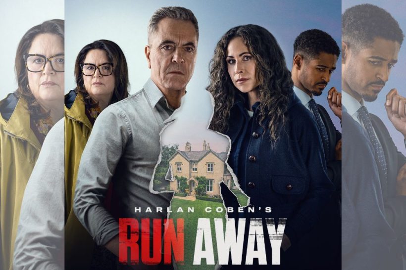 Run Away feature image with main cast staring into camera