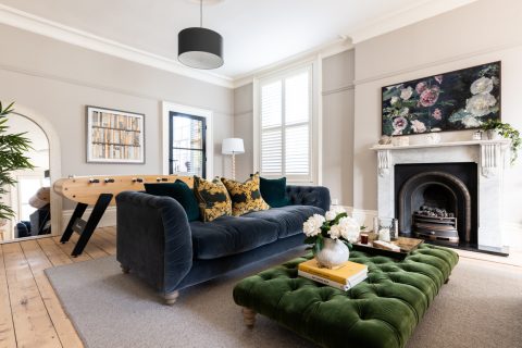 Large London-style red-brick family home in Cheshire