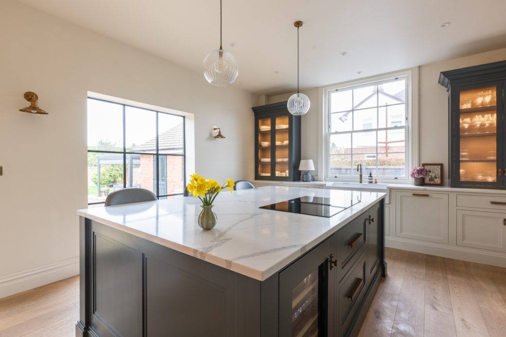 Large London-style red-brick family home in Cheshire